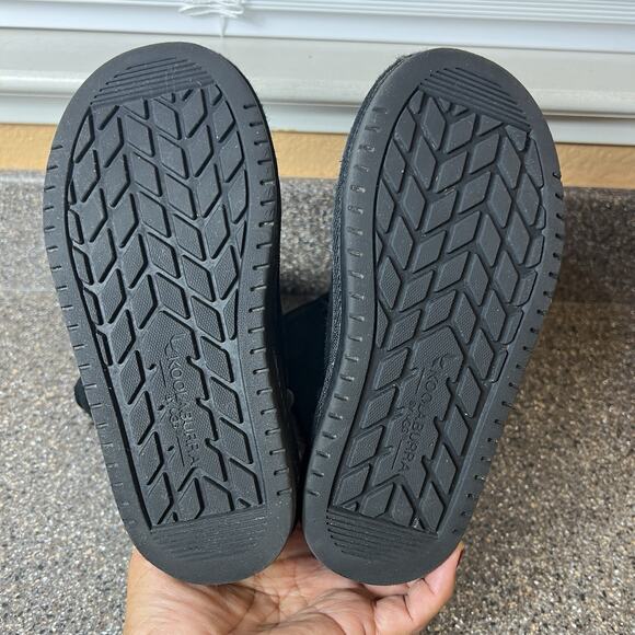 Koolaburra by Ugg Tall Winter Boots Pull On Little Kid Girls Size 13 Black Suede - Picture 9 of 11